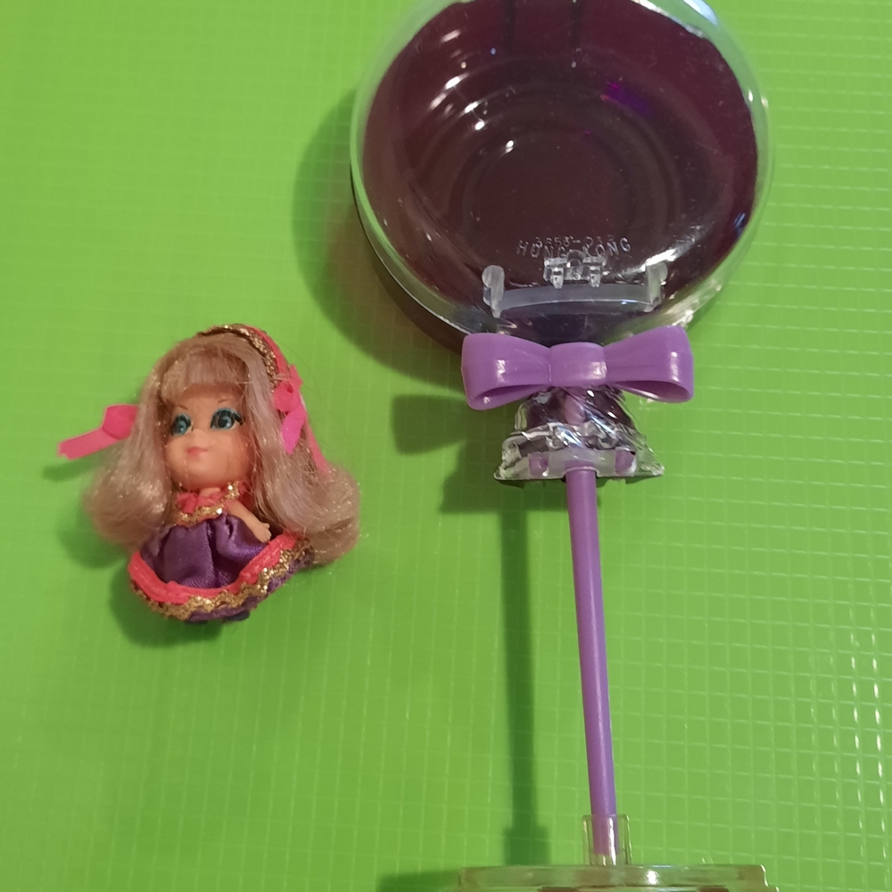 Purple Doll Head with Stand